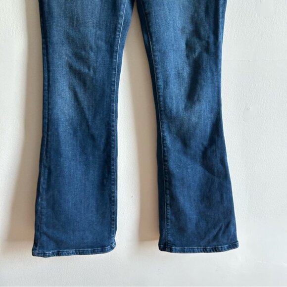 Anthropologie Pilcro Sz 28 The Icon Dark Wash Flare Denim Jeans - Picture 6 of 12